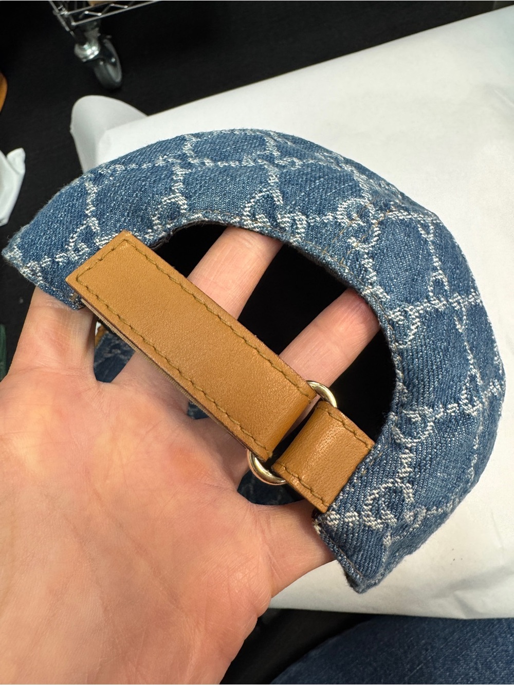 Authentic Gucci Denim GG Baseball Cap - Picture 4 of 10